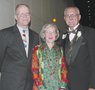 Former Chicago Public Schools Superintendent Paul Vallas, Netsch, and openly gay state Rep. Larry McKeon at a Human Rights Campaign Chicago gala in 2001. McKeon died in 2008 after a stroke. He lived for many years with HIV. Photo by Tracy Baim. 