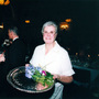 Merry Mary serving hors d'oeuvres at the WCGC Evening of Broadway fundraiser event in 1999 at the Chicago Cultural Center.