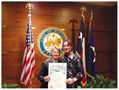 Richard Noble with Houston Mayor Annise Parker. Photo courtesy of Noble