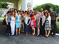 Global Justice Fellows at the U.S. ambassador to the Dominican Republic's residence. Photo courtesy of Elena Grossman
