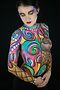 Ice cream body paint on adult. Photo by MJG Photography