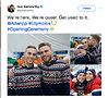 Gus Kenworthy and Adam Rippon. From Kenworthy's Twitter account
