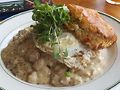 Biscuits with sausage gravy, and cornbread at Dough Mama. hoto by Andrew Davis