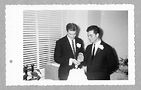 Couple in 1957 gay wedding ceremony. Credit the John J. Wilcox, Jr. Archives, William Way LGBT Community Center