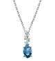 Shane Co. (ShaneCo.com), the nation's largest family-owned jeweler, offers a stunning blue topaz and diamond pendant ($190) and the fetching 14-karat yellow gold ball necklace ($145) 