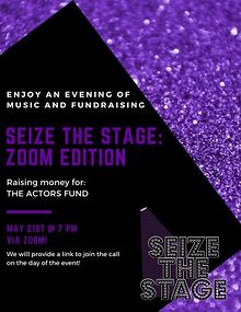 'Seize the Stage' benefit May 21