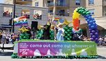 2018, Center on Halsted float.It's always fun and exciting to see all the colorful floats at the Pride parade! As the float says, "Come out, come out, whoever you are" and join the fun!Linda "Kizzy" Ramos