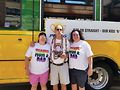 Pride 2018, my second favorite day only to Christmas. L to R: Our daughter Meta, me and daughter-in-law Joy Christopher. They've been married for 16 yrs. Their first parade marching, my 19th. They surprised me with the T-shirts, which moved me to tears (all four parents' names are on the back). Proudly, Phil Kroker, PFLAG Oak Park