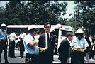 Sean Strub (center) getting arrested at a 1987 protest at the White House. Photo courtesy of Strub