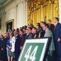 Chicago Cubs at the White House with then-President Obama in 2017. Photo by Brooke Skinner Rickett