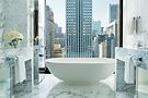 The Langham, Chicago's Infinity Suite guest bathroom. Image courtesy of the hotel