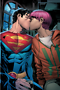 Superman-Son of Kal-El #5, with Superman (Jon Kent) kissing Jay Nakamura. Image courtesy of DC Comics
