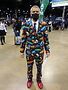 Comic Con attendee in Batman phrase suit. Photos by Andrew Davis 