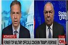 Retired Gen. Colin Powell (right) with Jake Tapper in 2020. Image courtesy of YouTube/CNN