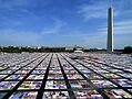 Archival photo of the AIDS Memorial Quilt. Photo courtesy of the National AIDS Memorial