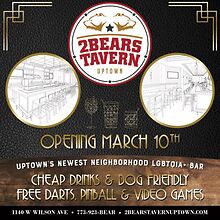 LGBTQ+ spot 2Bears Tavern Uptown to open March 10