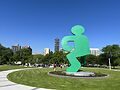 AIDS Garden Keith Haring sculpture. Photo by Matt Simonette