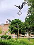 Aerial statues at Schiller Park. Photos by Andrew Davis