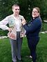 Molly Kasch and Girl Scout troop leader Sarah Reynolds. Photo courtesy of Reynolds