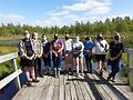 Molly Kasch and fellow Girl Scouts at Volo Bog on a hiking trip. Photo by Sarah Reynolds