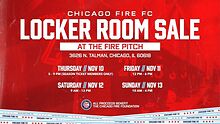 Chicago Fire FC to host Annual Locker Room Sale at Fire Pitch Nov. 10-13