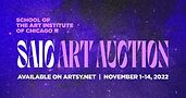 SAIC Art Auction. Banner courtesy of SAIC