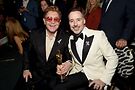 Sir Elton John and David Furnish in 2020. Photo by Michael Kovac/Getty Images for Elton John AIDS Foundation