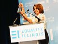 Former U.S. Speaker of the House Nancy Pelosi at the 2016 Equality Illinois gala. Photo by Kat Fitzgerald