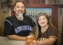 Richard and Jessica Fierro. Pic courtesy of Atrevida Brewing Company.