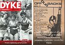 Left: Dyke: A Quarterly second issue. Photo appeared in dykeaquarterly.com. Right: February 1970 edition of off our backs. Photo from Center for Digital Research in the Humanities, University of Nebraska-Lincoln/Roz Payne. All courtesy https://newsisout.com/