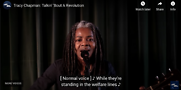 Screen shot of Tracy Chapman performance. Video courtesy of NBCUniversal